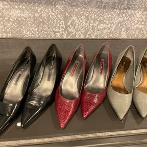 Bundle of 3 Pair kitten heel pumps 7 1/2
